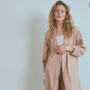 Cotton Terry Robe by Lunya - Color Otium Tan
